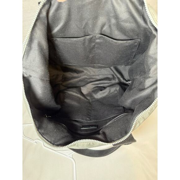 Rebecca Minkoff‎ Gym Weekend Bag Gray Nylon Black Canvas Trim Lightweight - Picture 9 of 10
